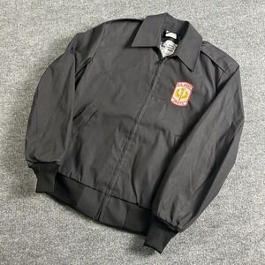 US Army JROTC Jacket Mens XS Black Garrison Collection Windbreaker Uniform
